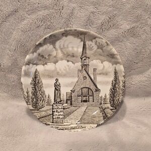 Burleigh Atlantic Canada Series Collector Plate Staffordshire England RARE Color